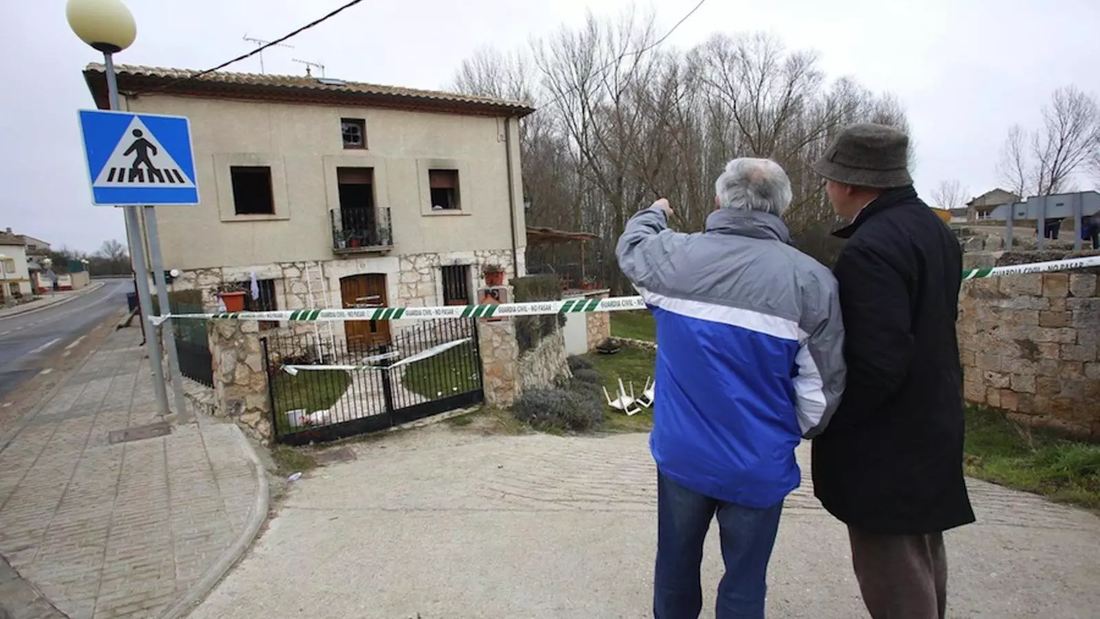 La casa rural a Tordómar on han mort sis persones. EFE