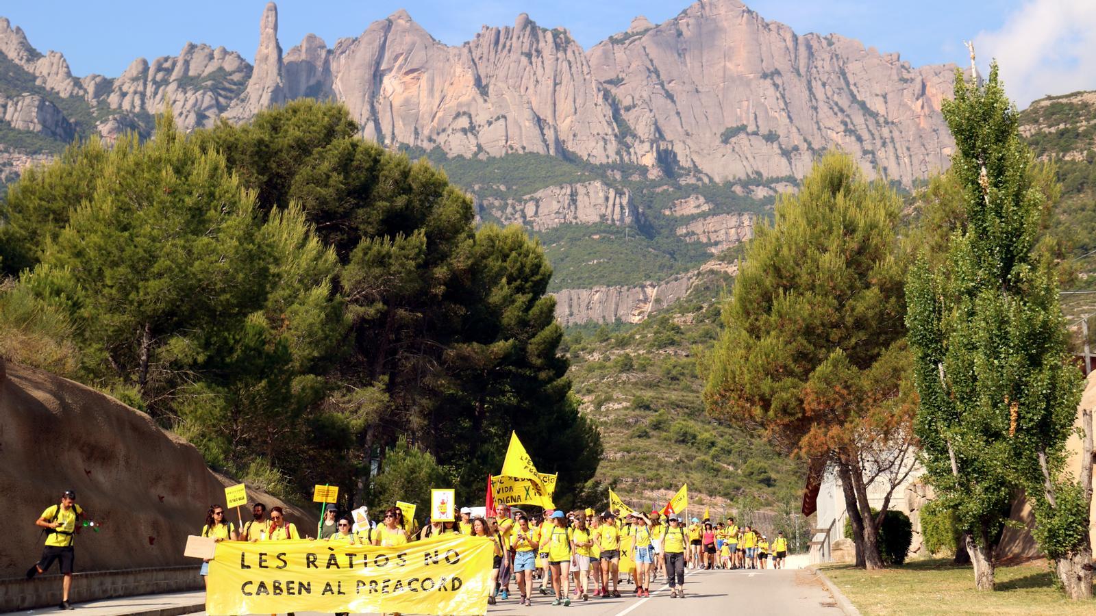 Teachers make a walk to Montserrat