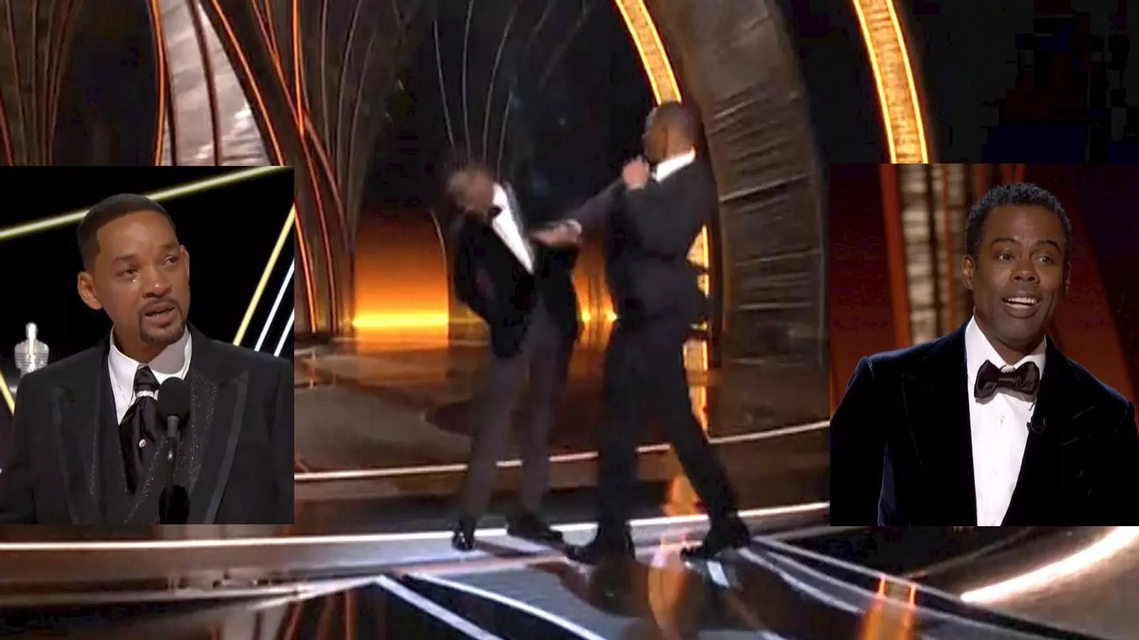 Will Smith i Chris Rock a la cerimònia dels Oscars