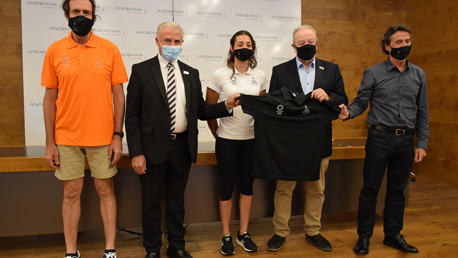 Josep Maria Cabanes, Jaume Martí, Jordi Orteu i Mònica Dòria, amb el nou equipament.