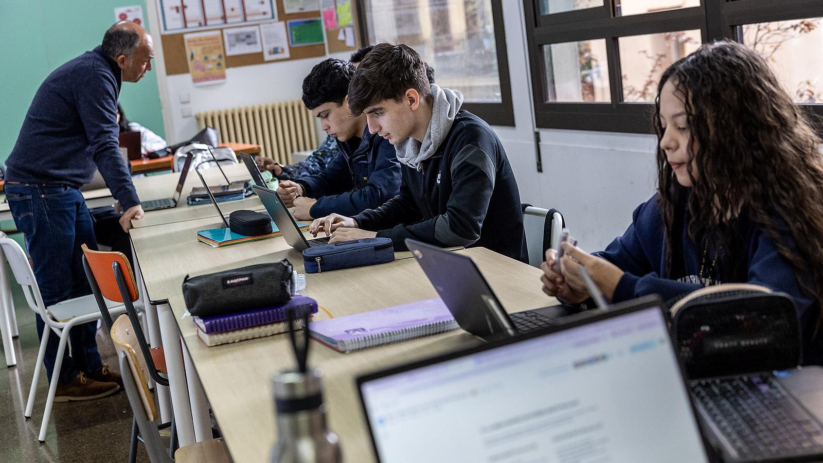 A 4th year ESO + class from the Sant Josep de Gràcia School
