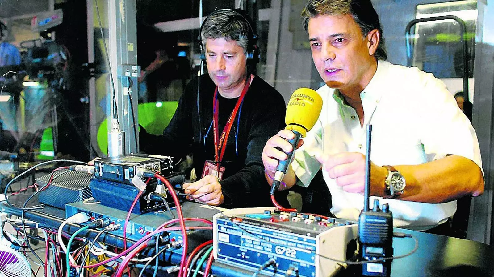Puyal durant una de les més de 2.000 transmissions del Barça que ha fet des del 1976.