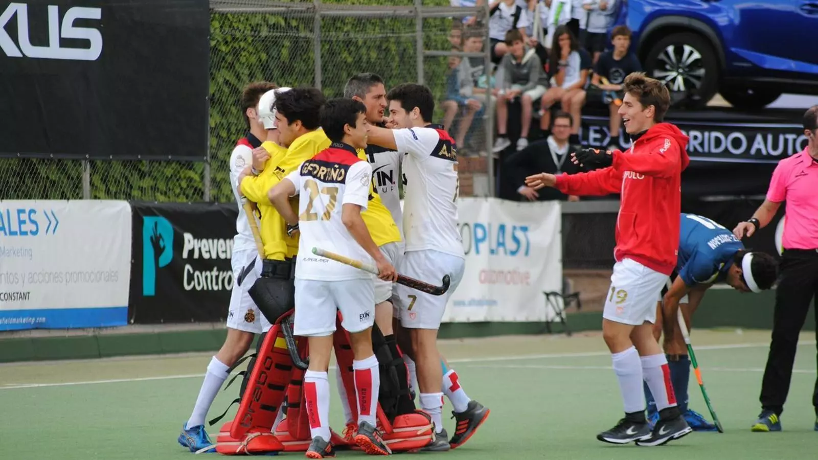 El Reial Club de Polo celebrant l'accés a la final de la lliga