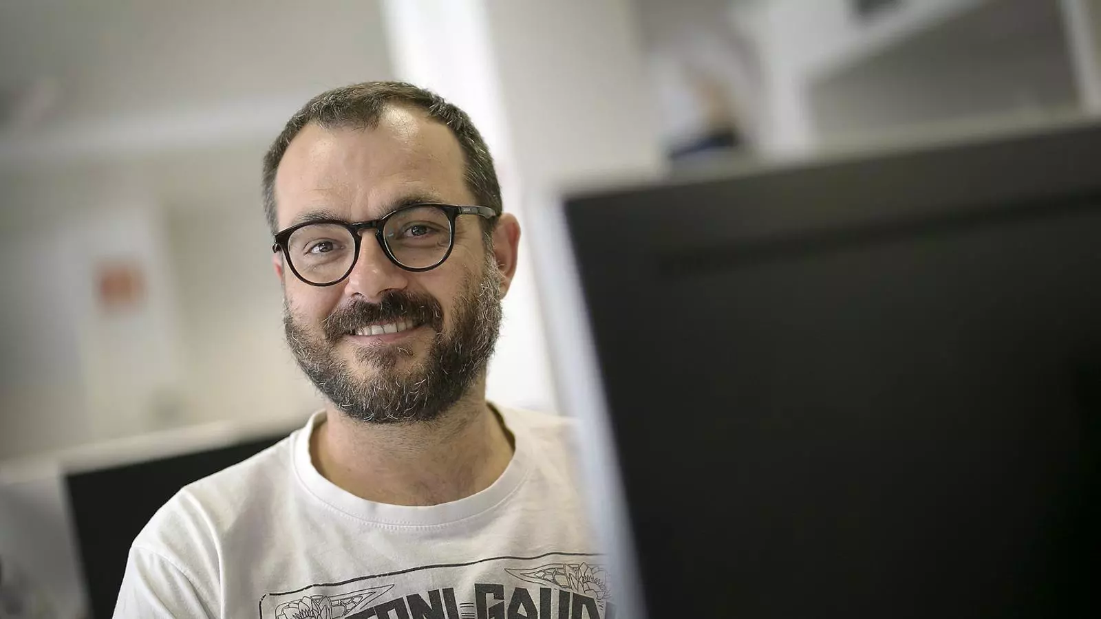 Antoni Ribas Tur a la redacció de l’ARA.
