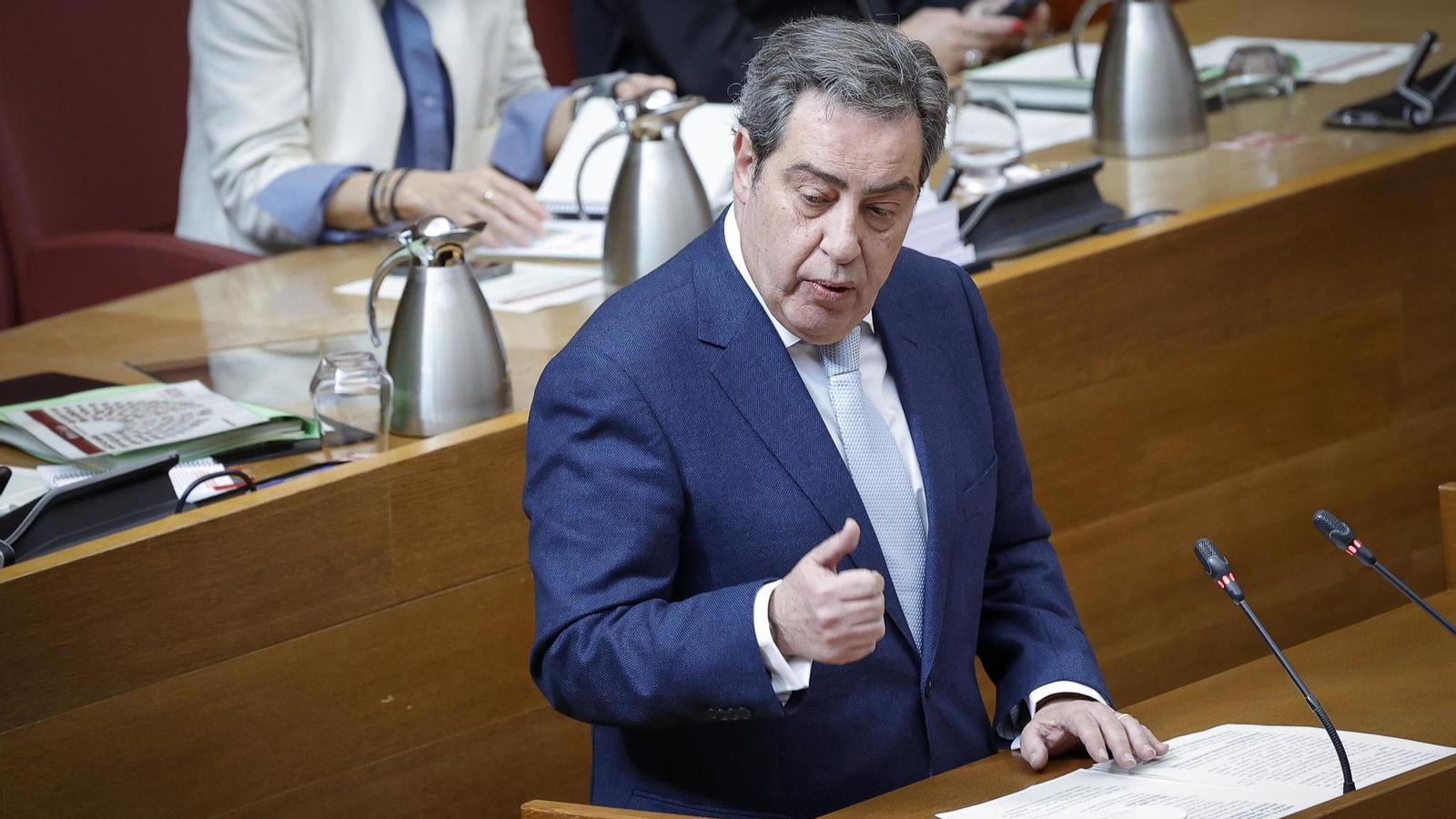 El portaveu de Vox al Parlament valencià, José María Llanos, en una imatge d'arxiu.