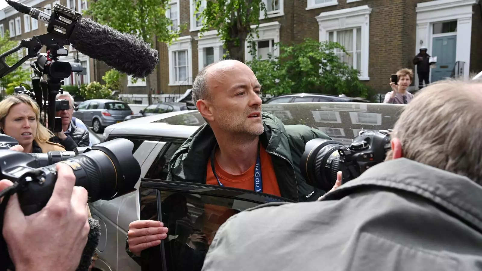 Dominic Cummings, aquest martí, a Londres, sortint de la seva residencia per desplaçar-se a Downing Street