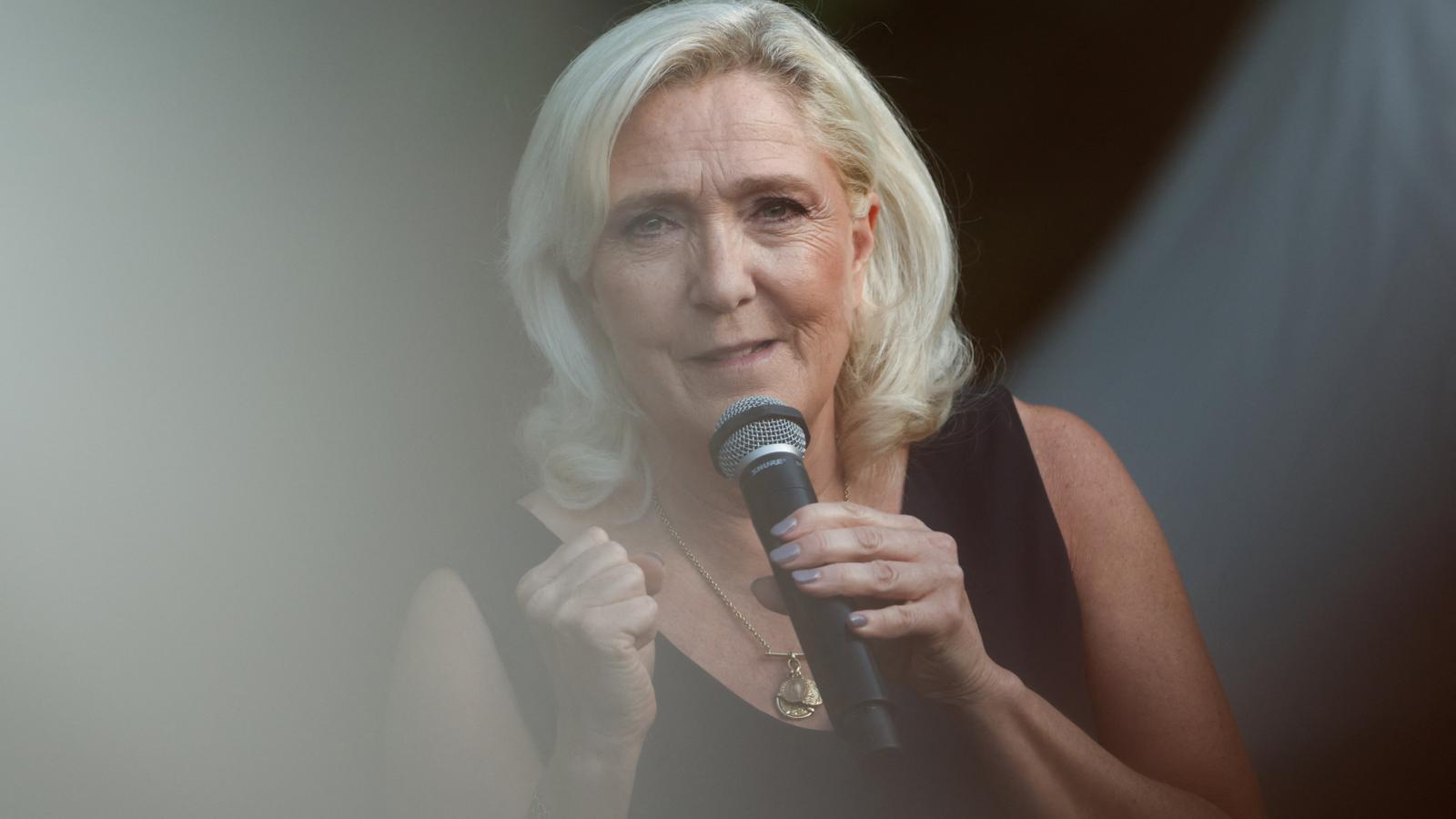 Marine Le Pen en un acto de su partido este fin de semana en Lievin, en el norte del estado francés.