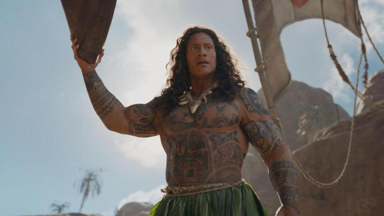 Dwayne Johnson in 'Moana'.