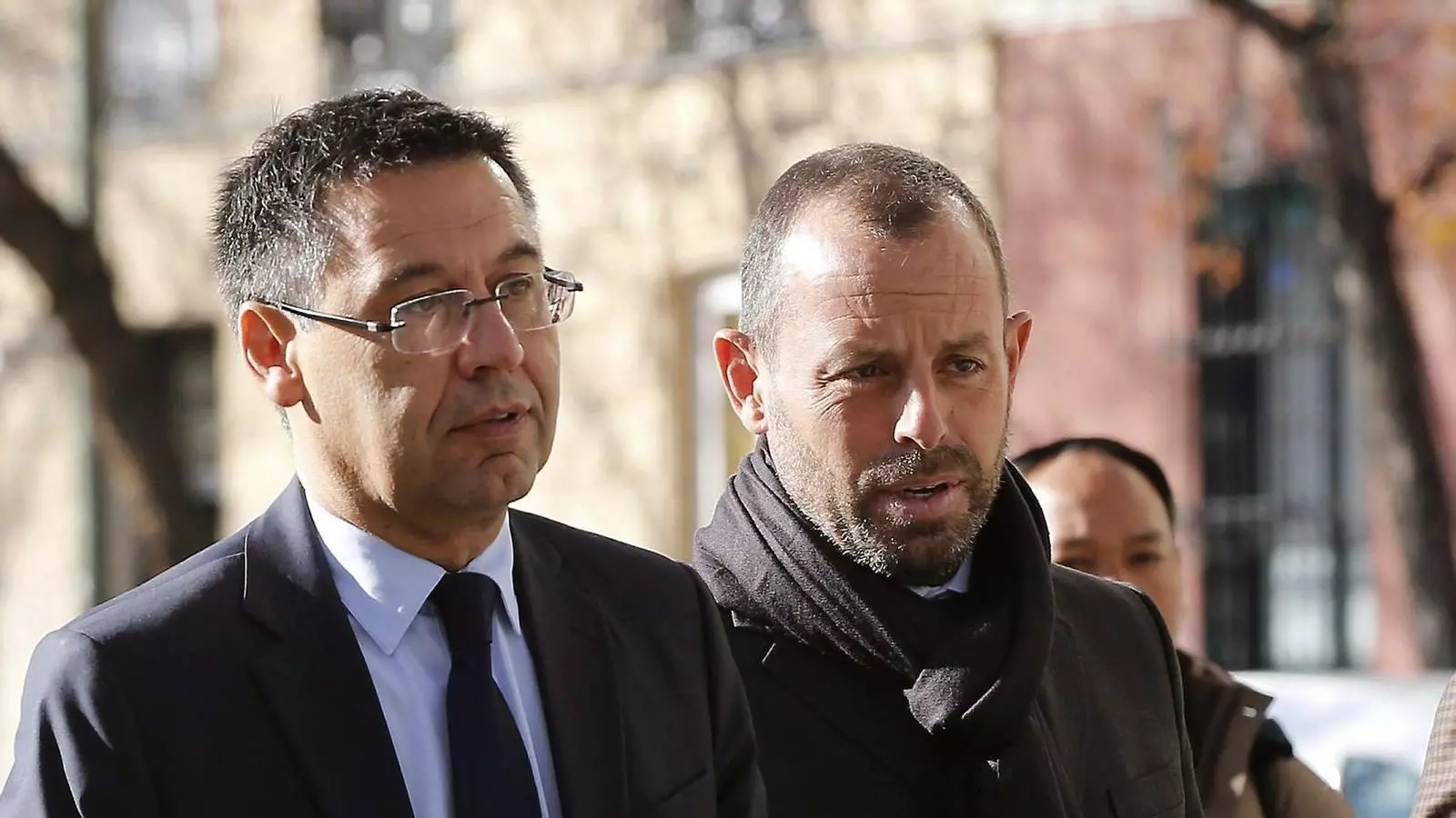 Bartomeu i Rosell arribant a l’Audiència Nacional.