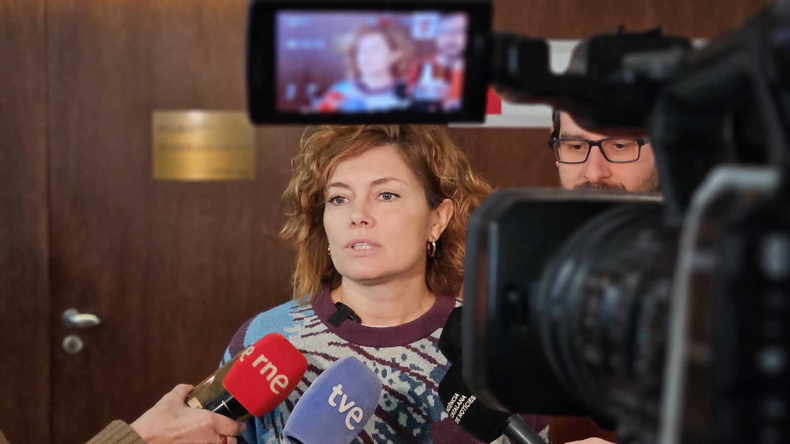 The leader of ERC in the Barcelona City Council, Elisenda Alamany, this Friday