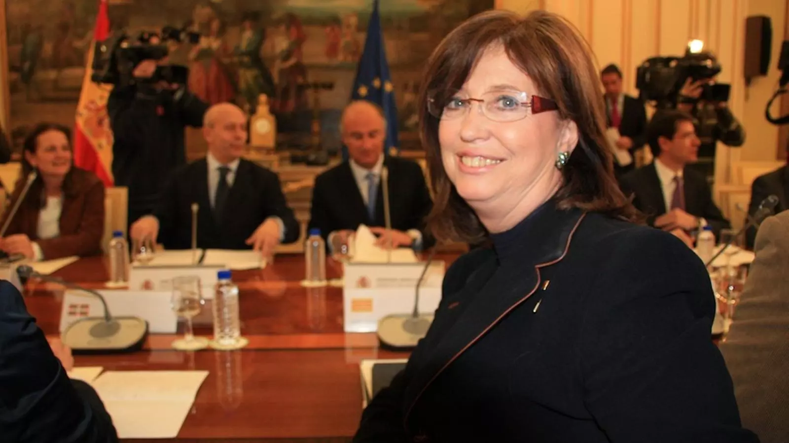 La consellera d'Ensenyament, Irene Rigau, a la sectorial d'Educació presidida pel ministre Wert