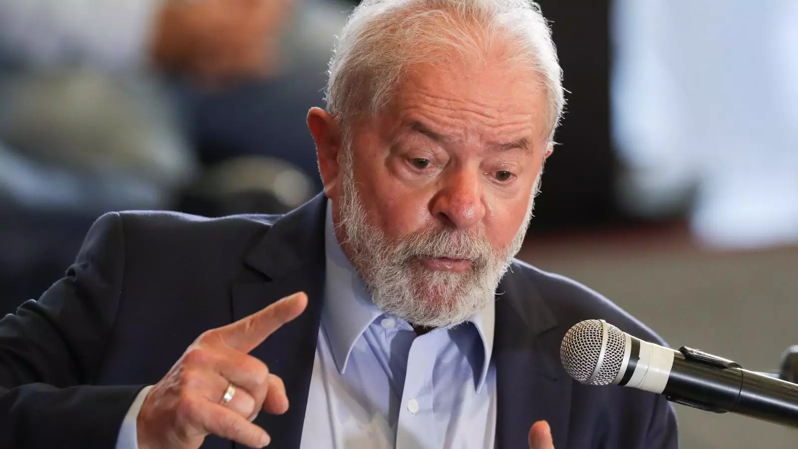 Luiz Inácio Lula da Silva, durant l'acte d'aquest dimecres