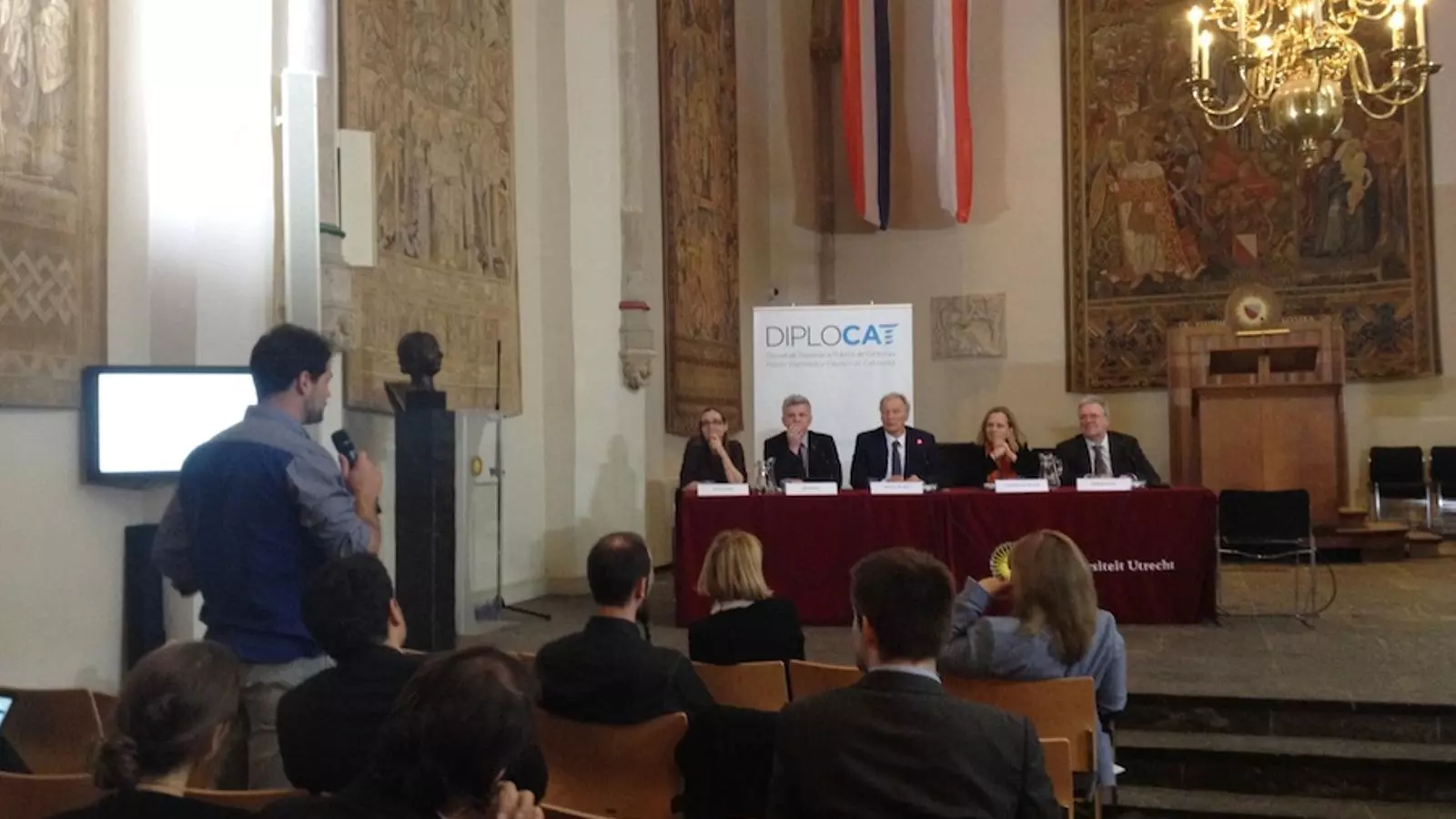 Un moment de la conferència d'aquest dilluns a Utrecht