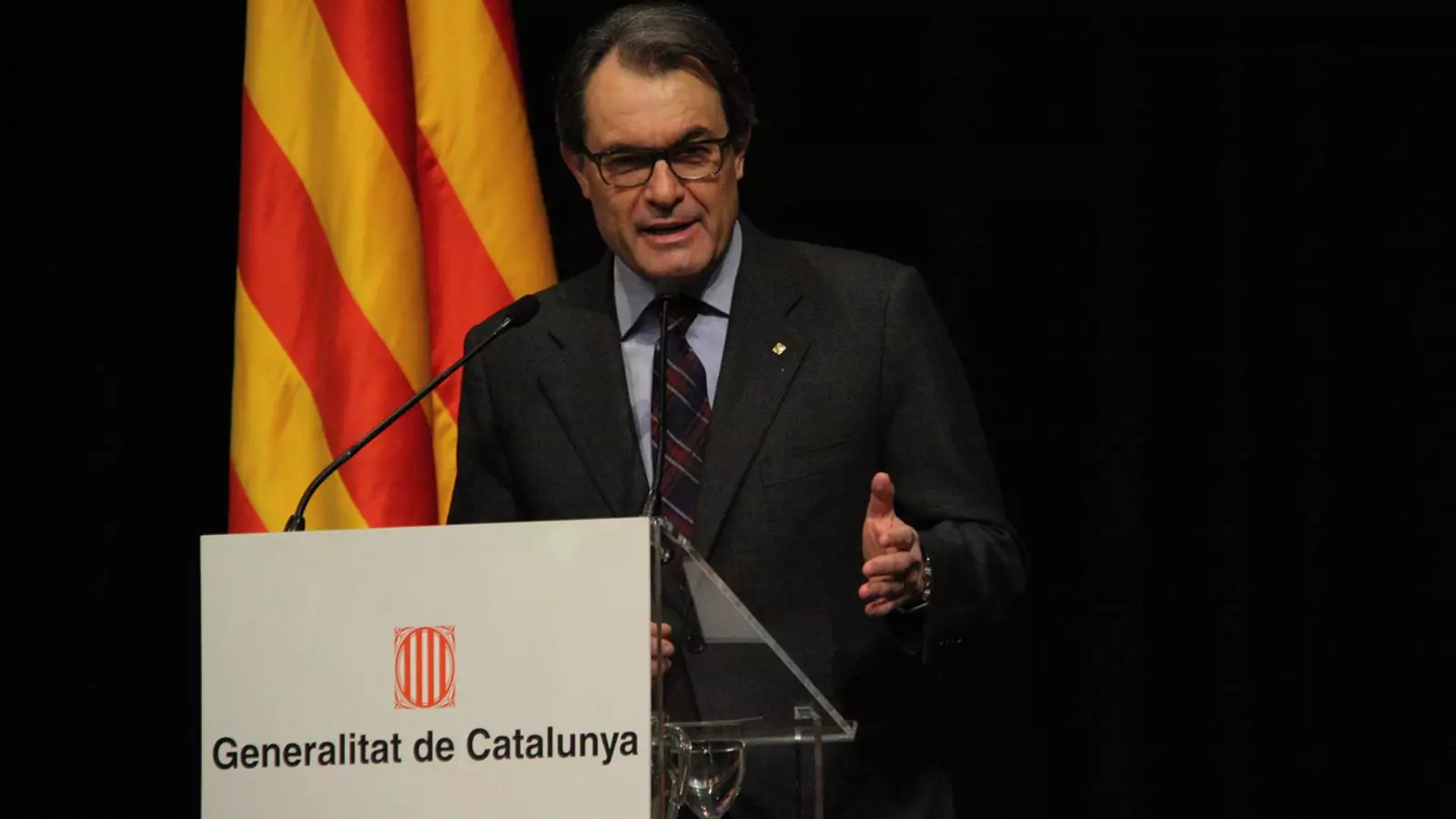 Artur Mas ha intervingut en l'acte institucional amb motiu del Dia de les Dones, al Palau de la Generalitat / ACN