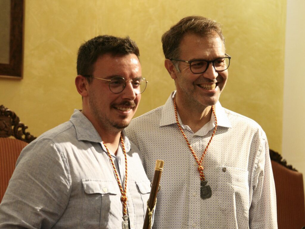 Ferran Montero, nou batle de Manacor i Miquel Oliver que ha estat el primer edil fins ara