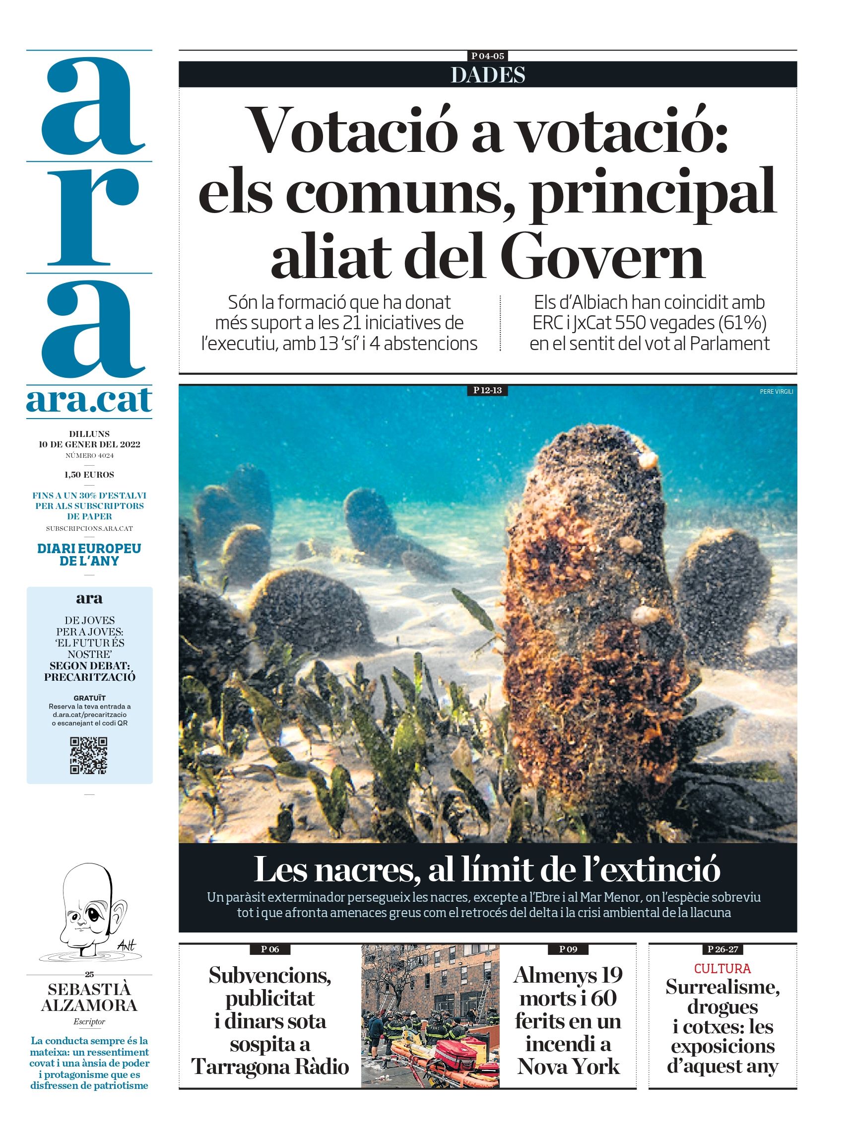 Portada ARA 10/01