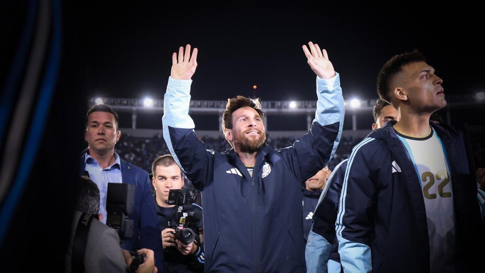 Messi, despidiéndose de la selección argentina