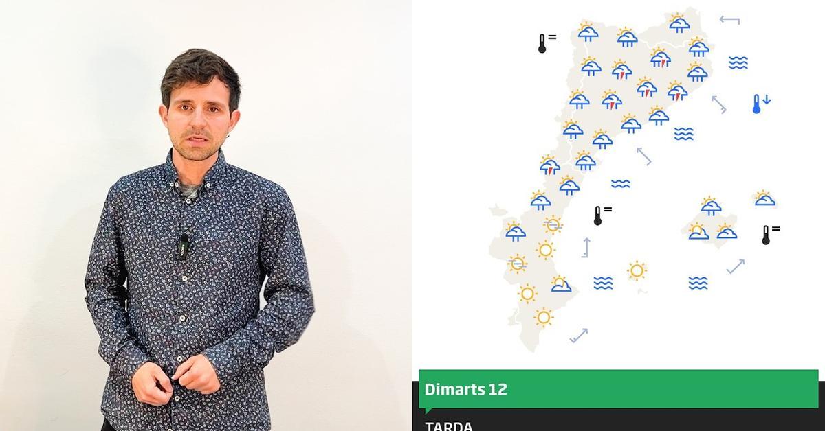 La calma i el sol han dominat aquest dilluns a la majoria de comarques, només amb ruixats de tarda concentrats al Pirineu i al nord de les comarques de Girona. Les tempe...
