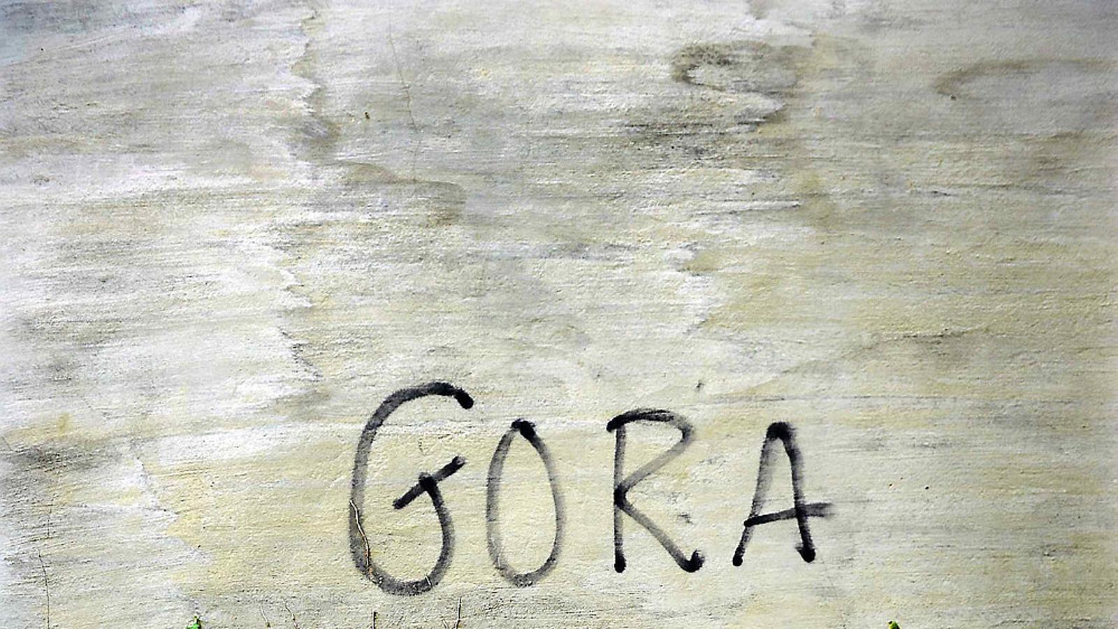 Una pintada a favor d’ETA 
 A Gorozika, Biscaia, En una imatge d’arxiu.