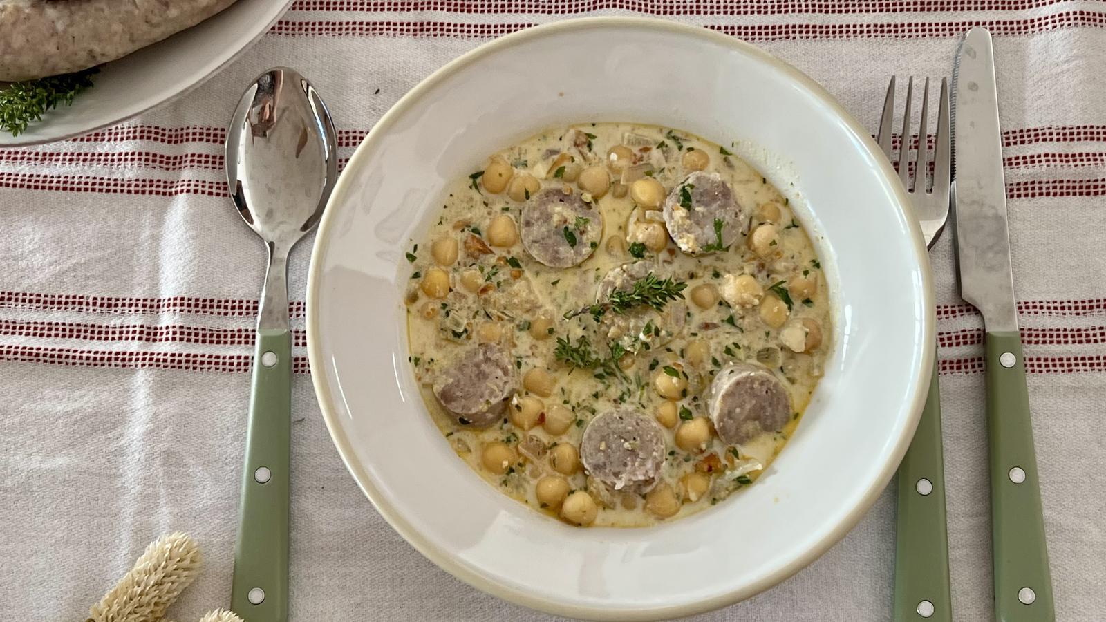 Chickpeas with white stew from the Teresian convent of Palma.