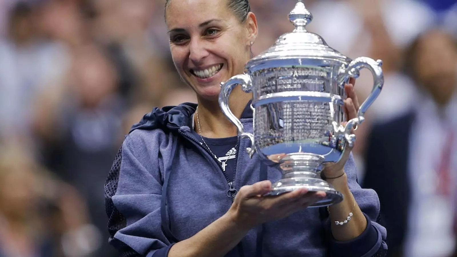 Pennetta celebra la seva victòria a Nova York abans d'anunciar la retirada / EDUARDO MUÑOZ / EFE
