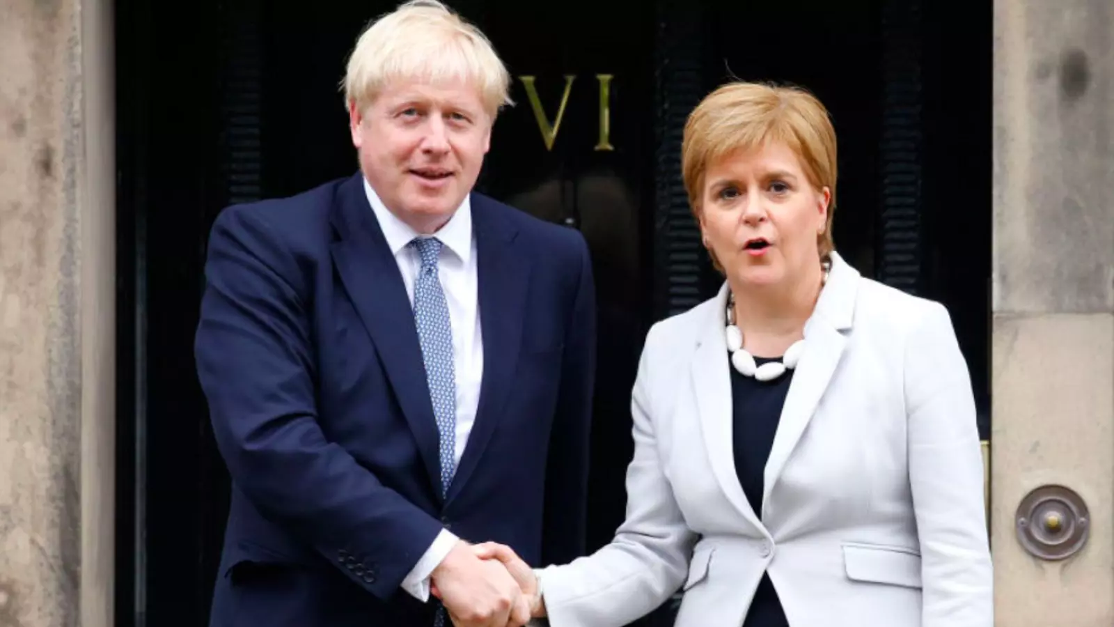 Boris Johnson i Nicola Sturgeon, durant la visita del 'premier' a Edimburg a principis de la tardor del 2019