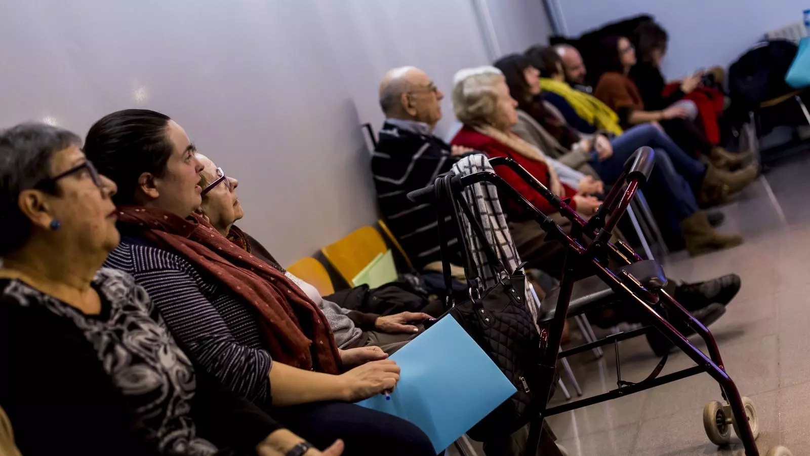 Taller d'educació sanitària per a persones grans, en una imatge d'arxiu