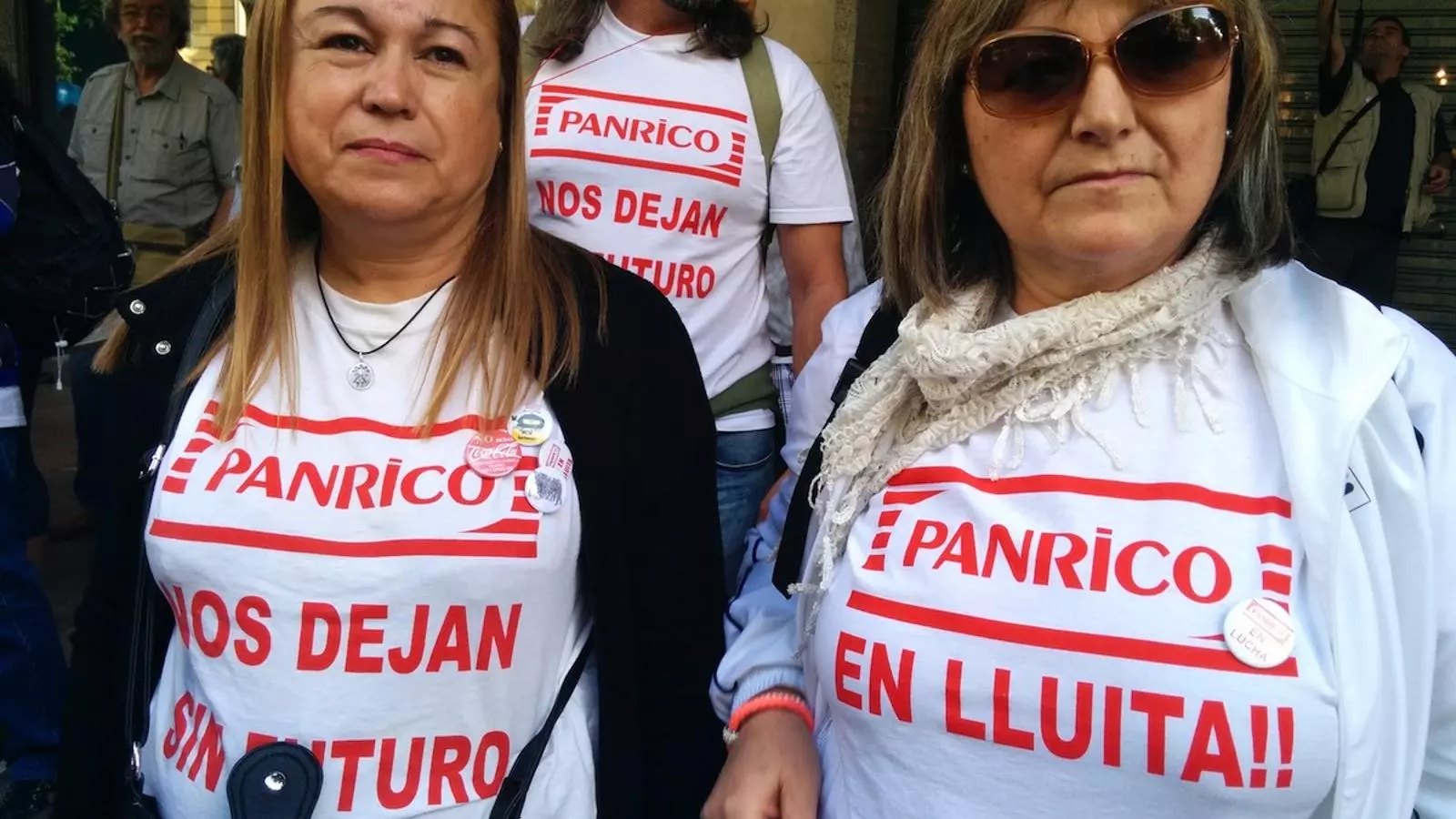 Protestes a l'exterior del judici per l'ERO a Panrico
