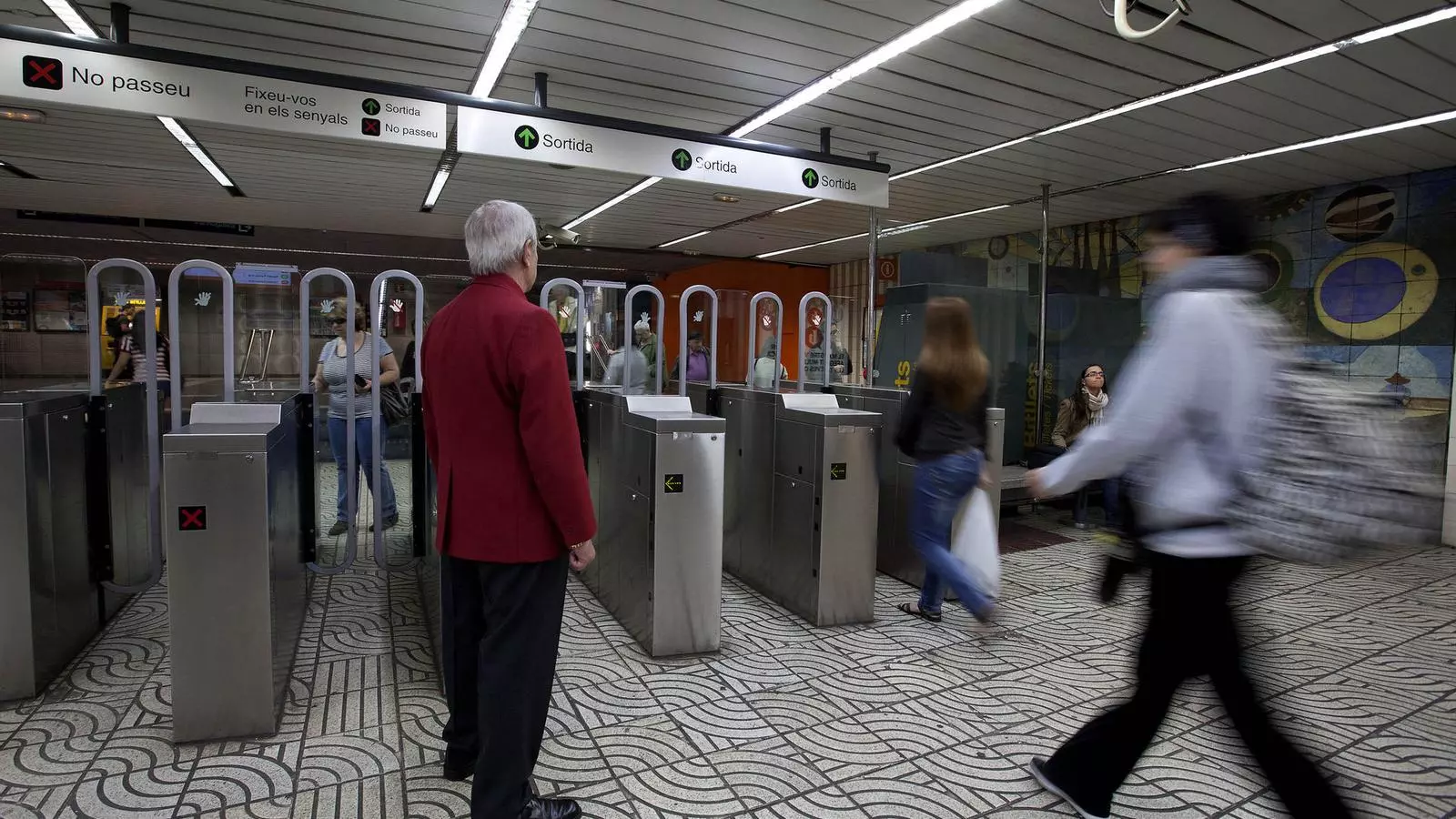 Una estació de Ferrocarrils de la Generalitat.