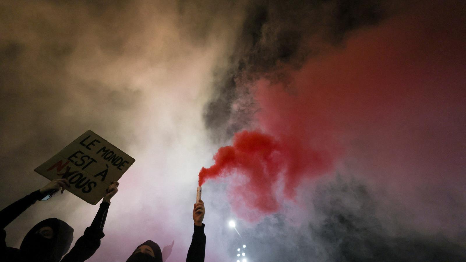 Protesters in Milan this Saturday protest against the increase in the cost of living.