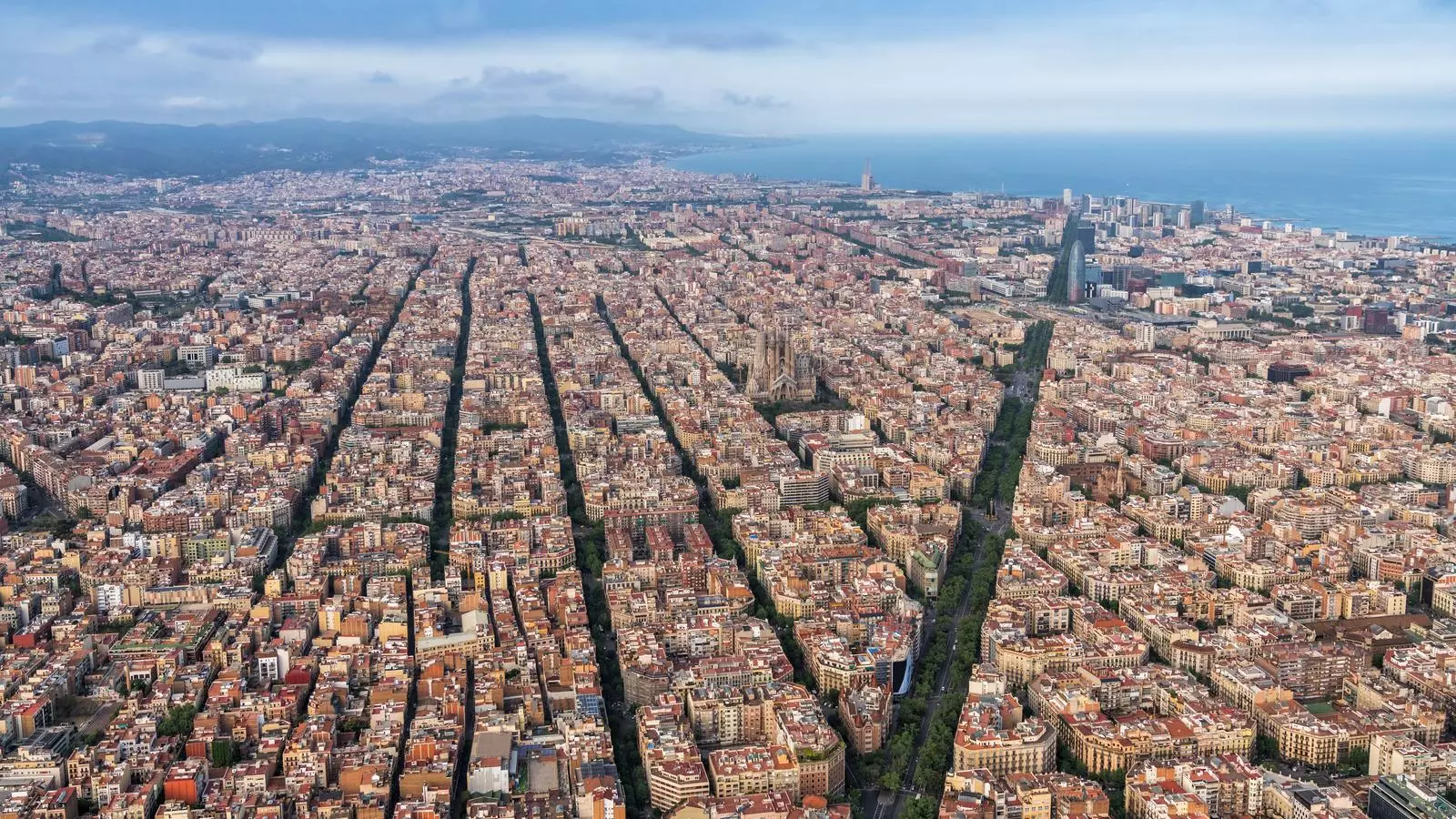 Panoràmica aèria de la ciutat de Barcelona