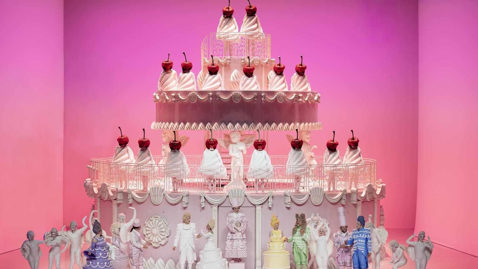 The cake of 'Le nozze di Figaro', with stage direction by Marta Pazos, at the Liceu.