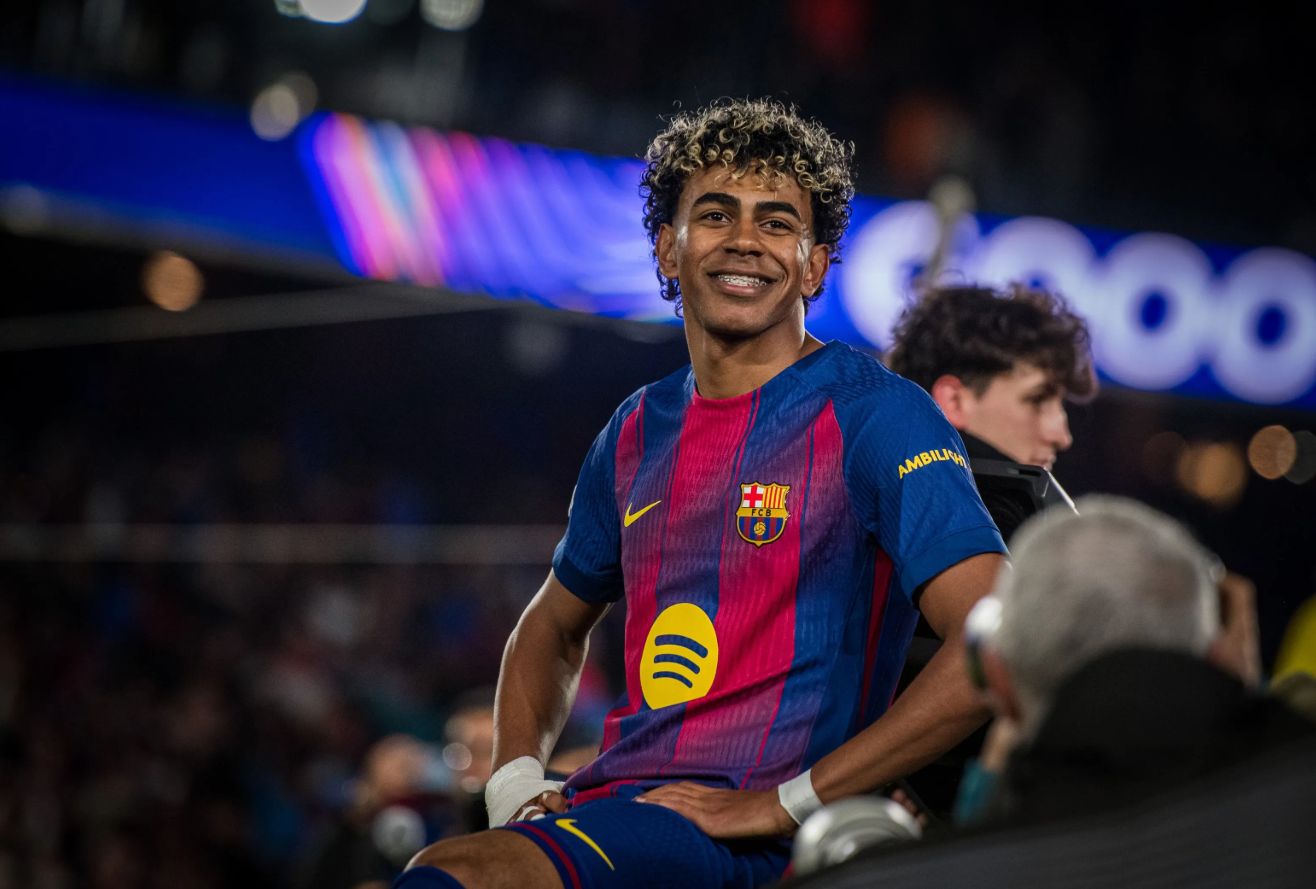 Lamine Yamal, autor d'un gol contra el Newcastle al Camp Nou