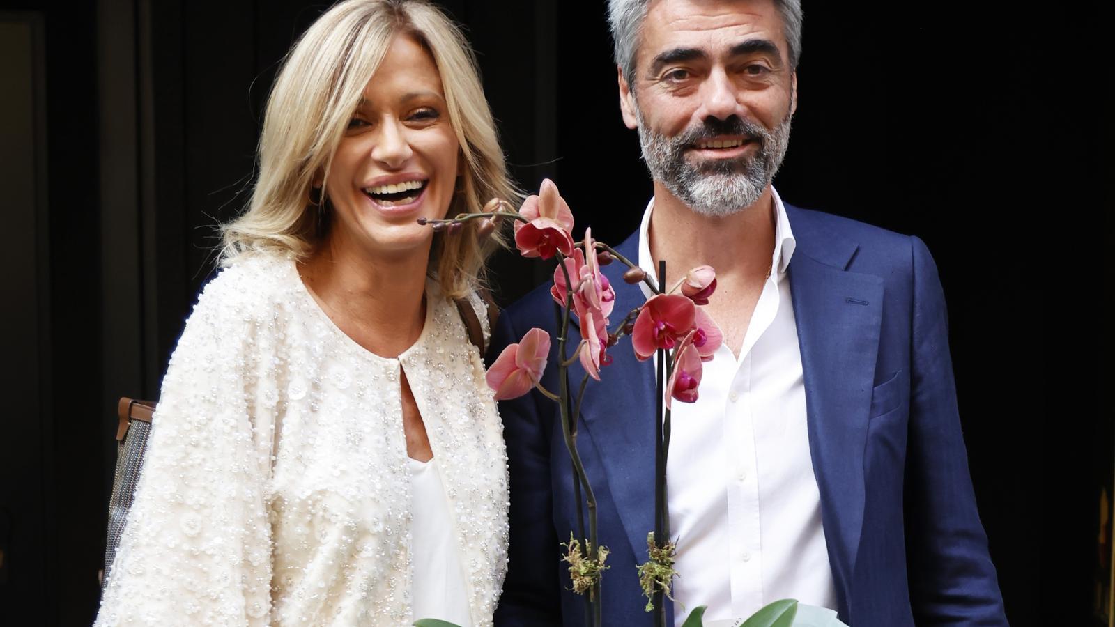 Susanna Griso and Luis Enríquez, in an archive image
