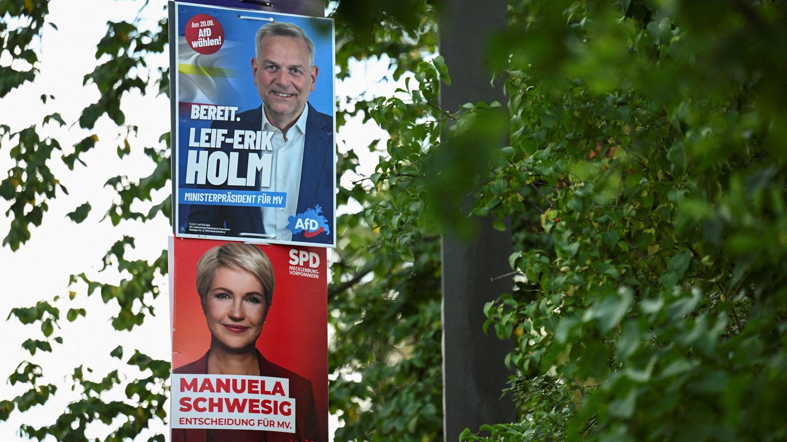 The candidates of the AfD and the SPD in the elections in Mecklenburg-Western Pomerania.