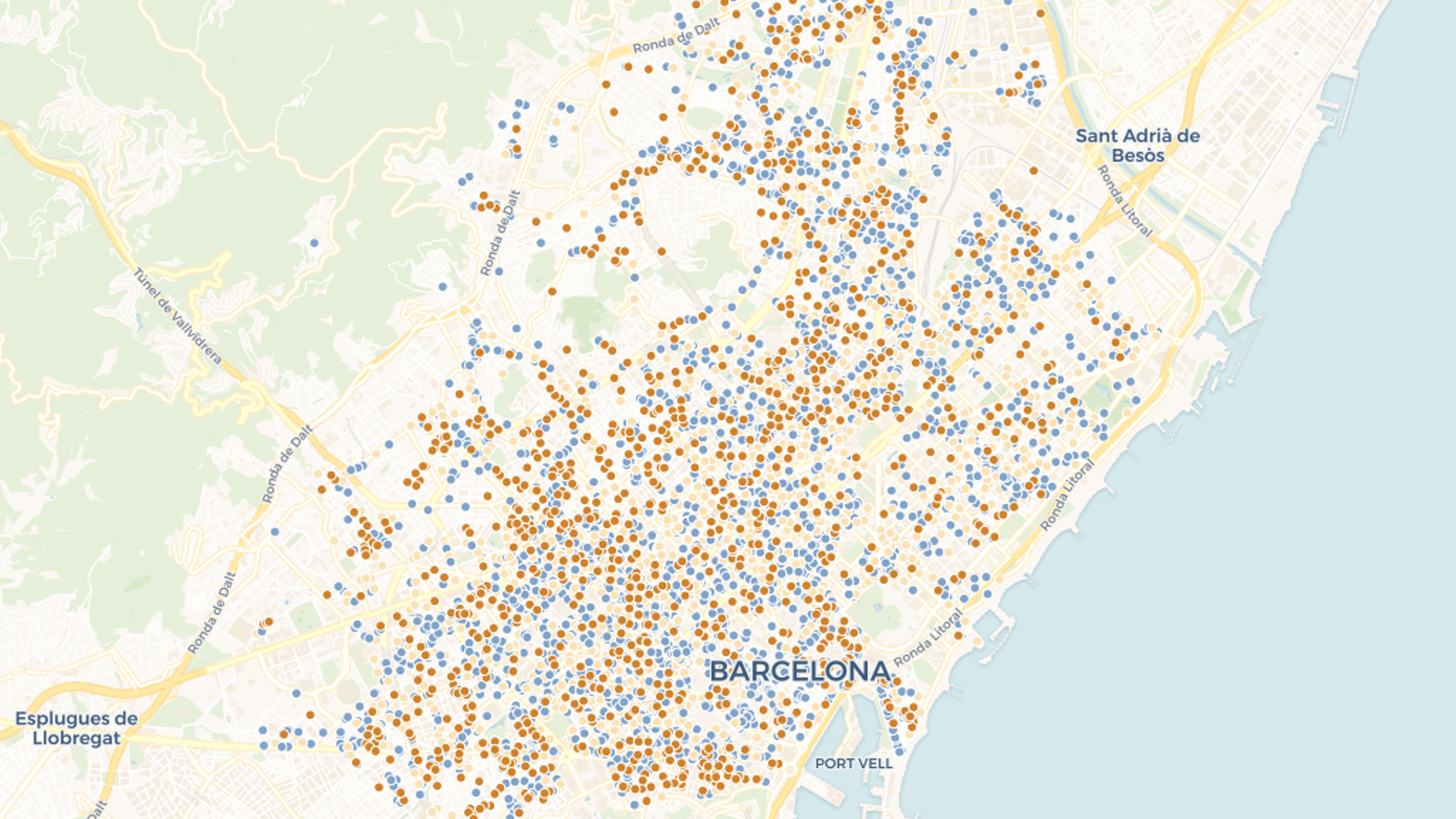 Mapa terrasses