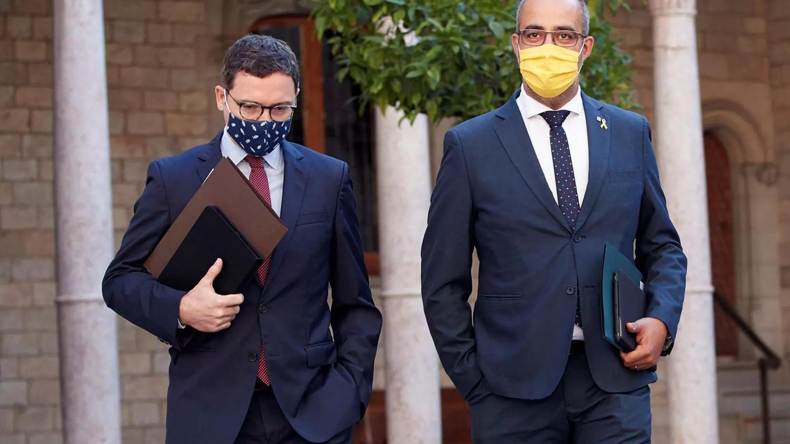 L’exconseller d’Interior Miquel Buch dimarts abans del consell executiu.