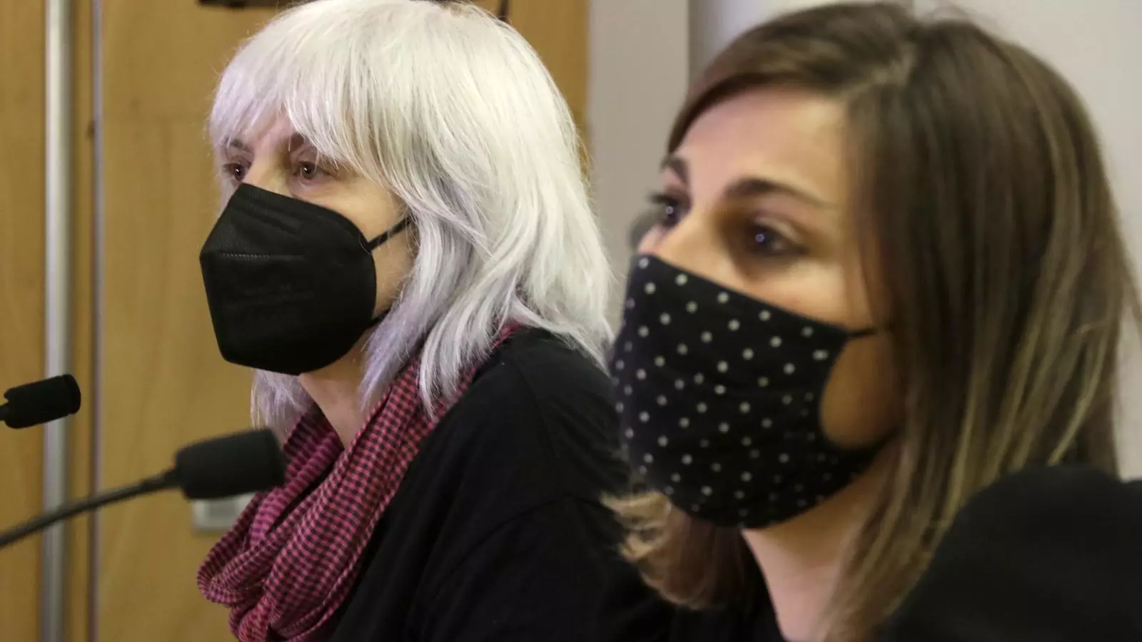 Sabater, amb la regidora Nora San Sebastián aquest dimarts a Badalona