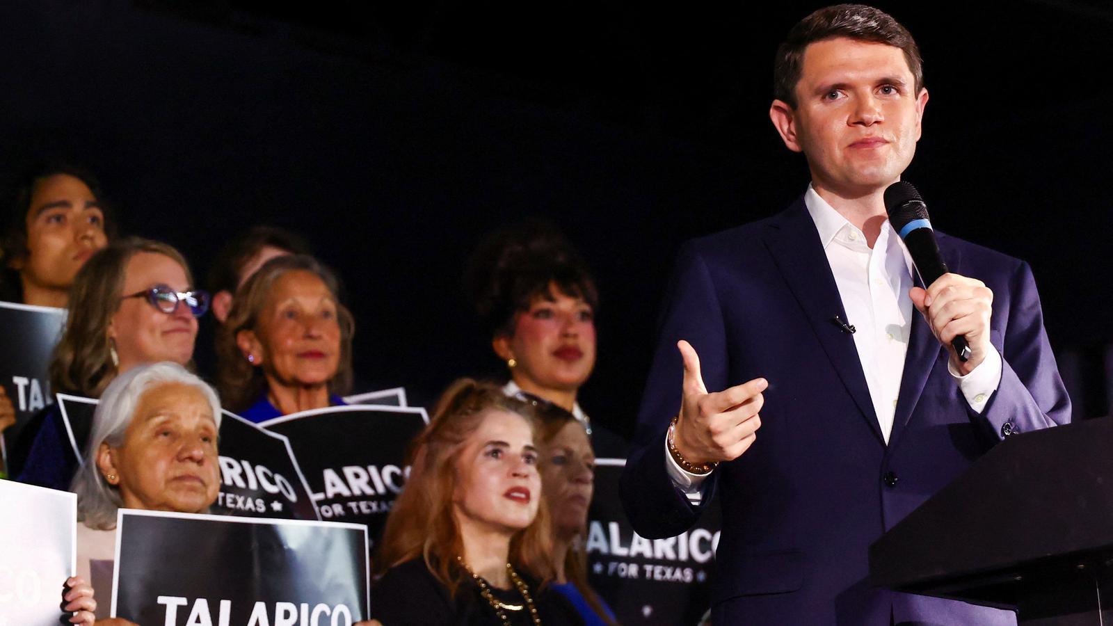 El candidato demócrata en Texas, James Talarico, en un acto electoral reciente en la ciudad de Lubbock.