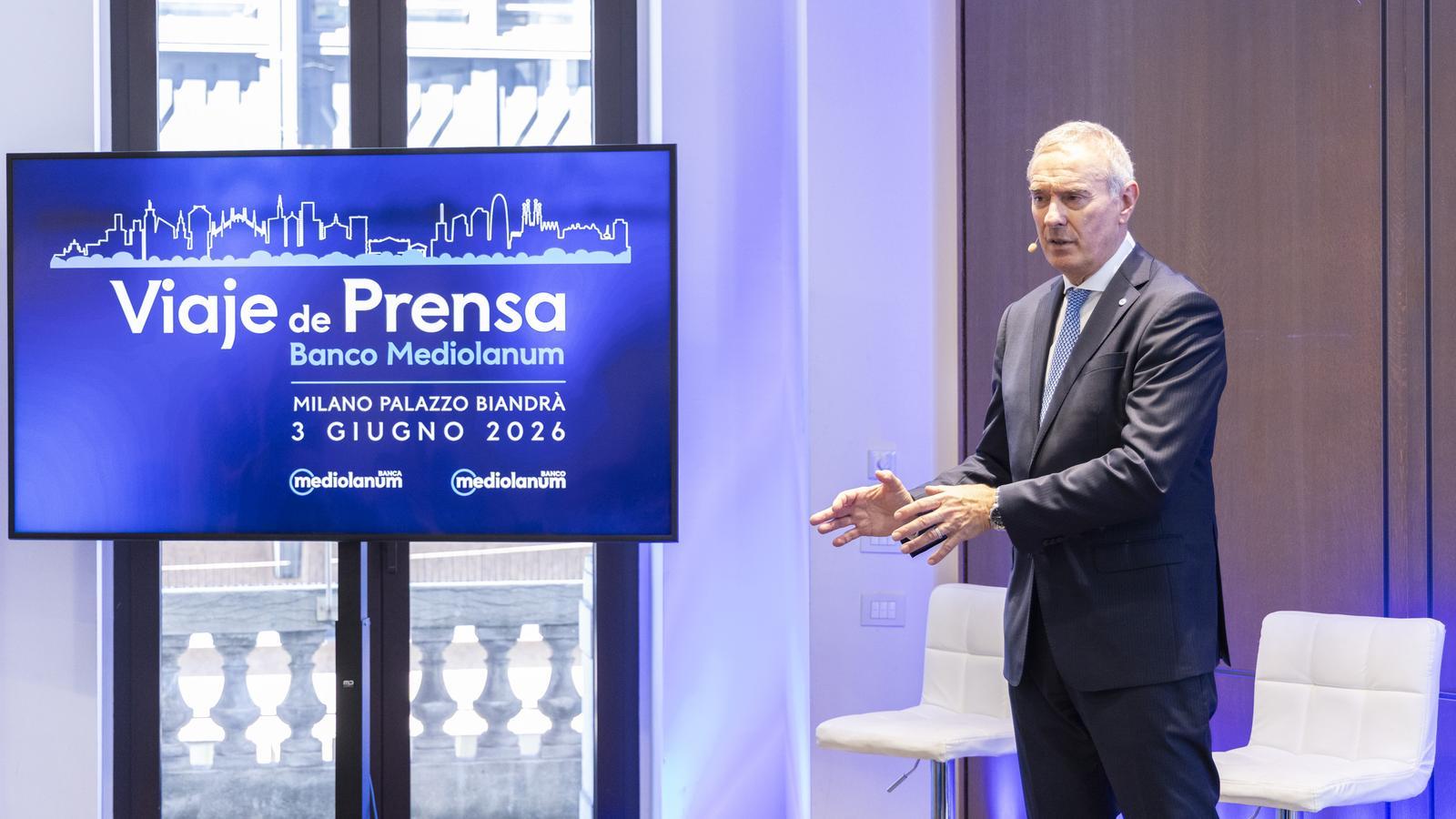 The CEO of Mediolanum bank in the State, Luca Bosisio.