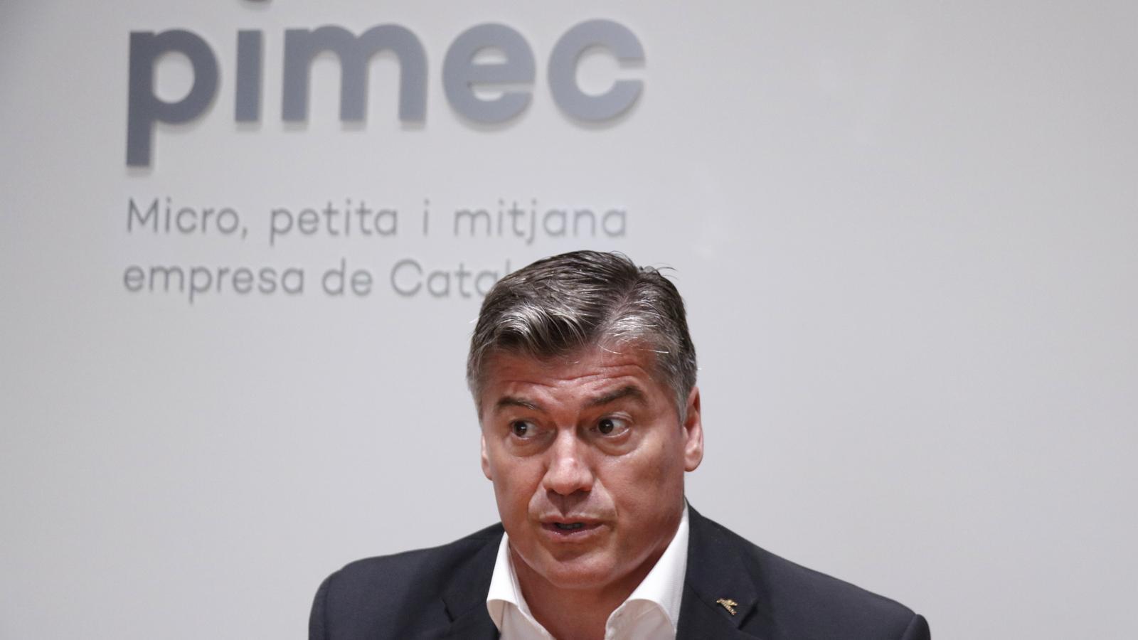 Antoni Cañete, president of Pimec.