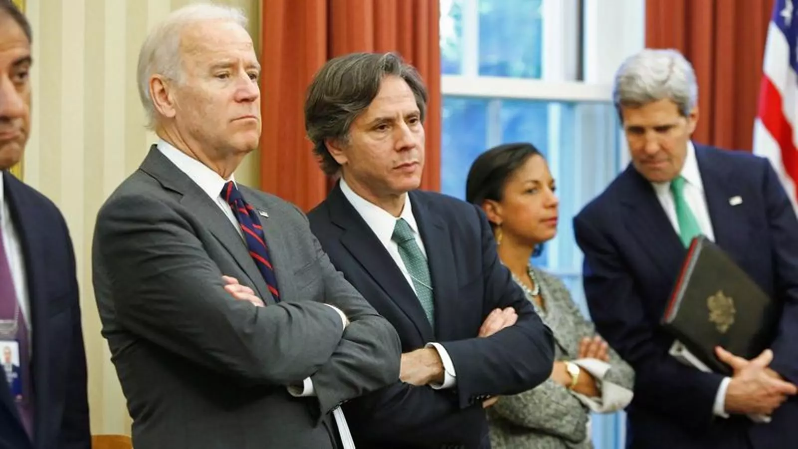 Joe Biden with Secretary of State Antony Blinken at the White House.