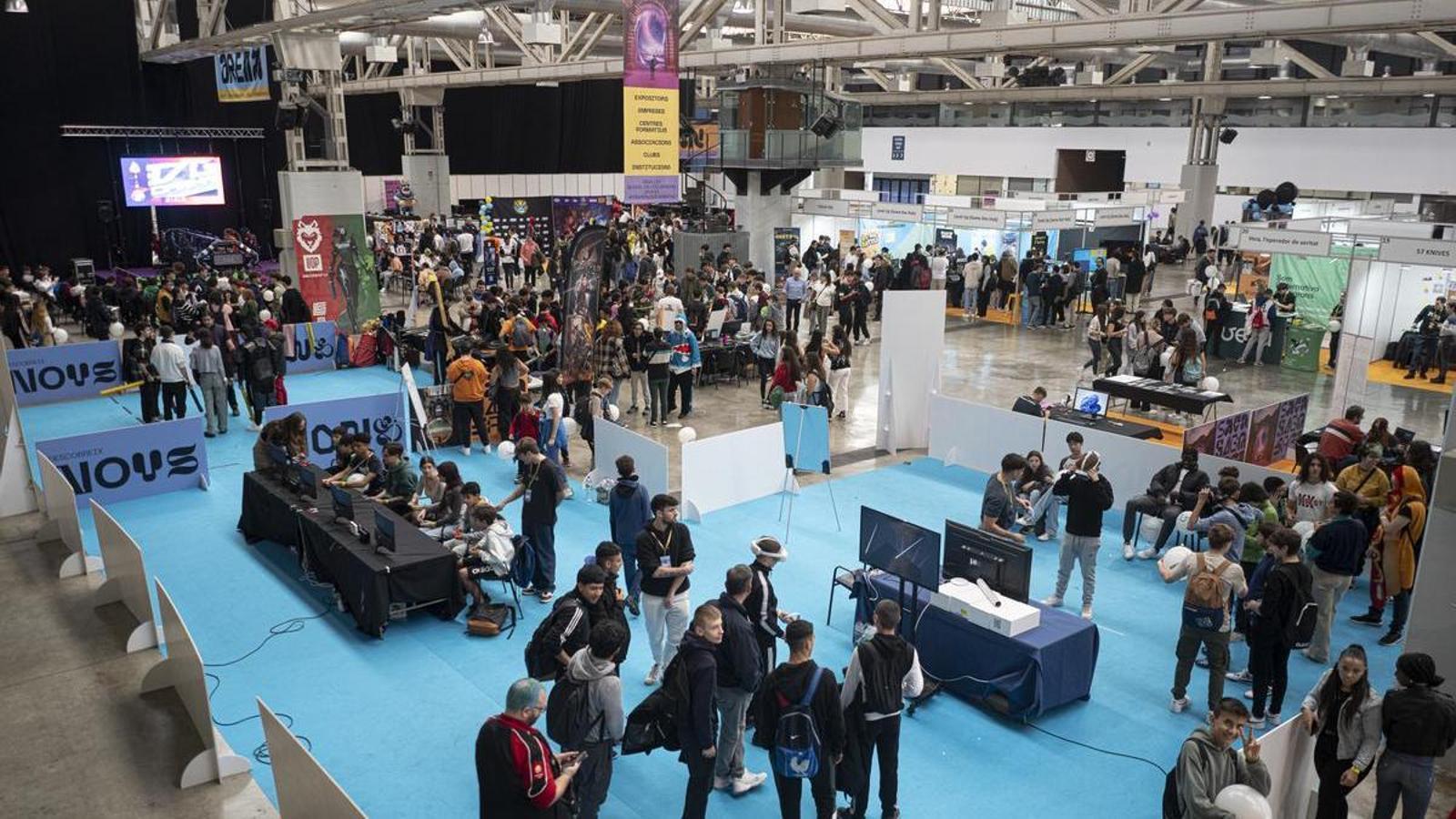 Ambiente de SAGA, salón del Gaming en catalán en la Farga de Hospitalet de Llobregat.