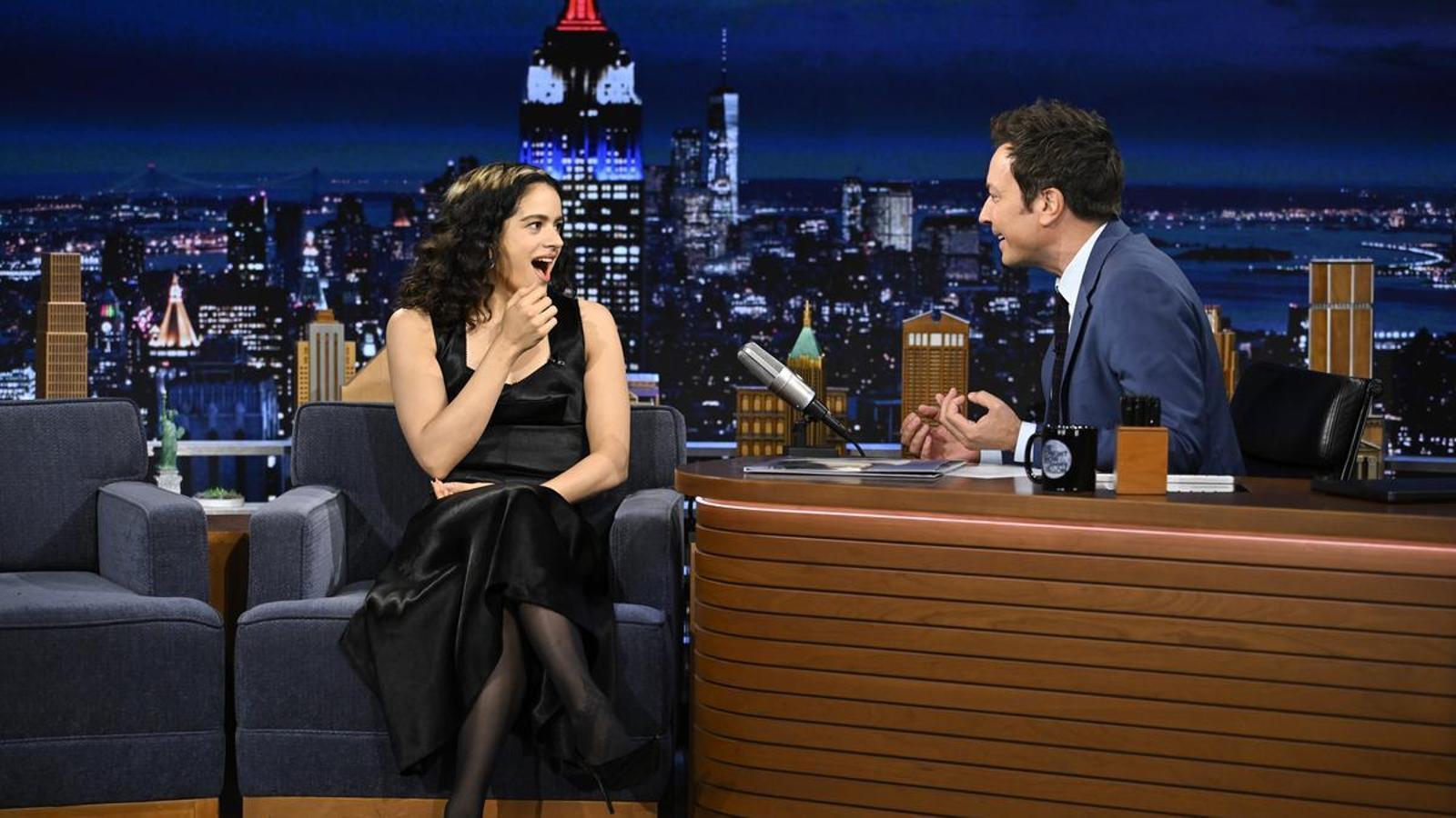 Rosalía en el programa de Jimmy Fallon.