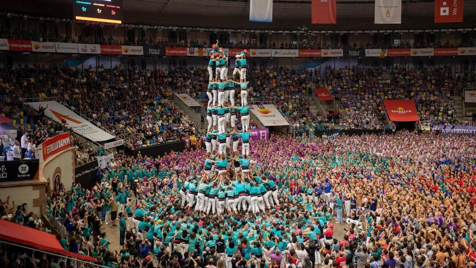 The 9d9f of the Castellers de Vilafranca that has given them the competition