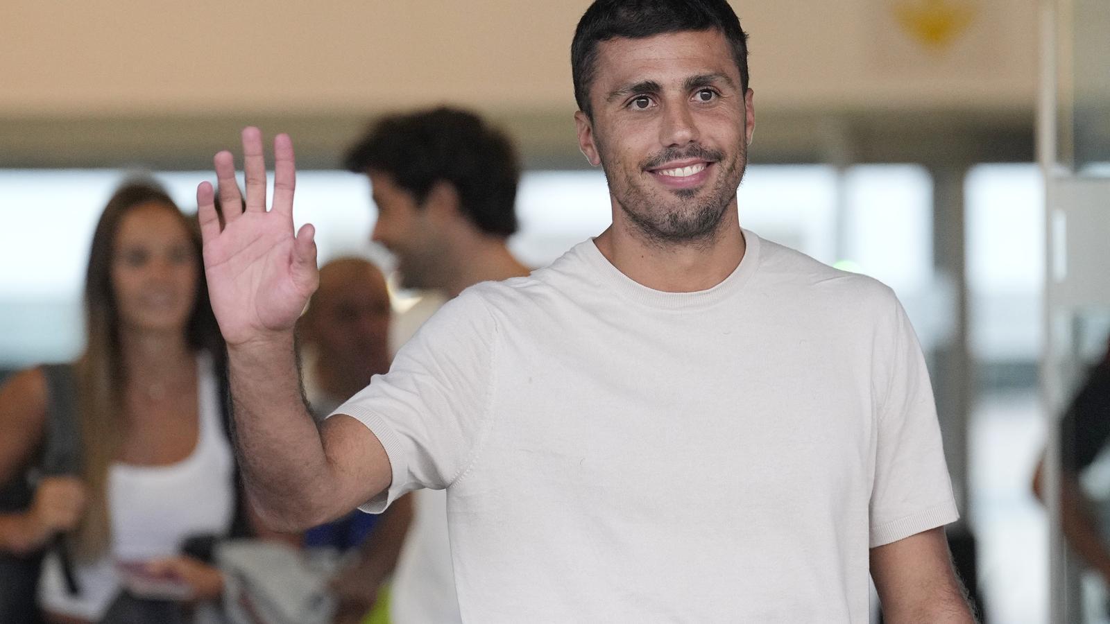 Rodri, arriving at Prat this Monday