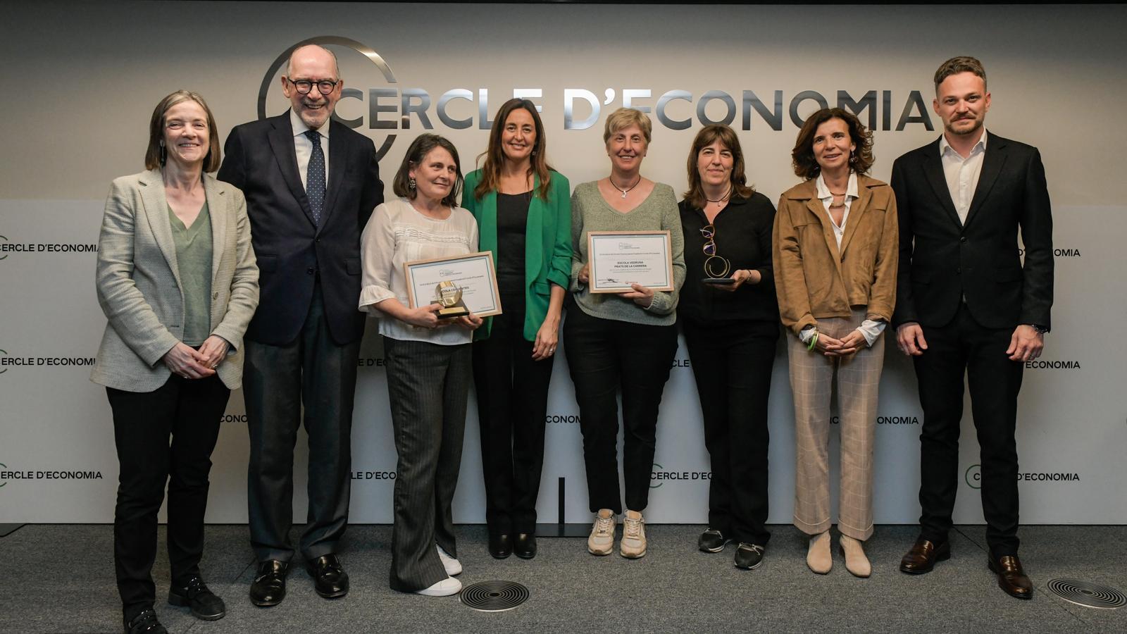 Escola Cervantes and Vedruna Prats de la Carrera, winners of the Cercle d’Economia teaching award