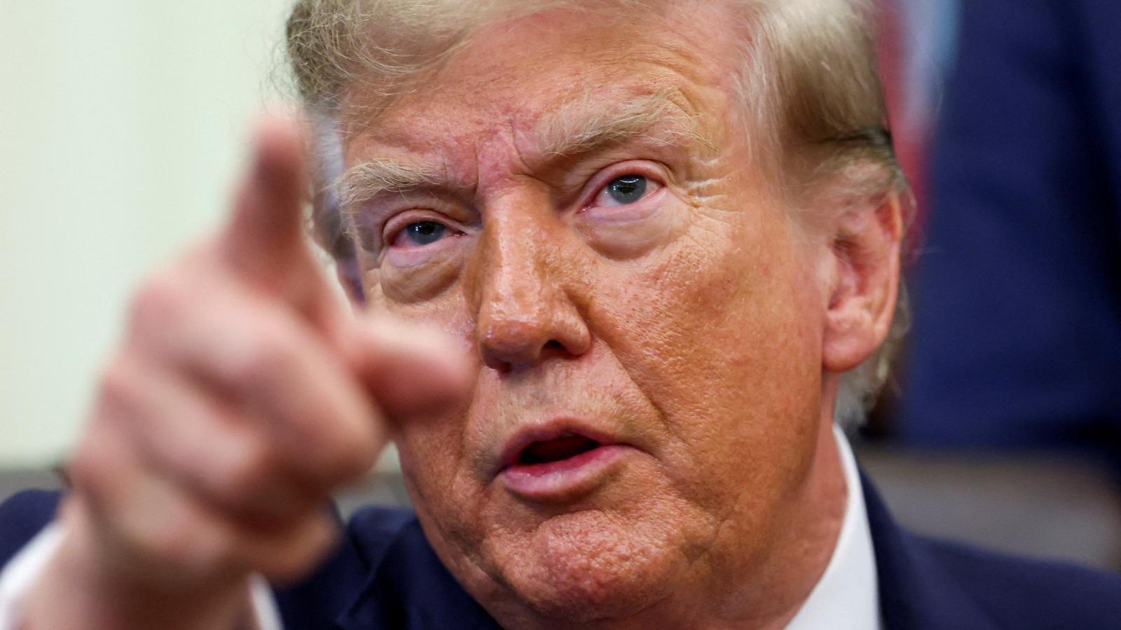 Donald Trump in the Oval Office.