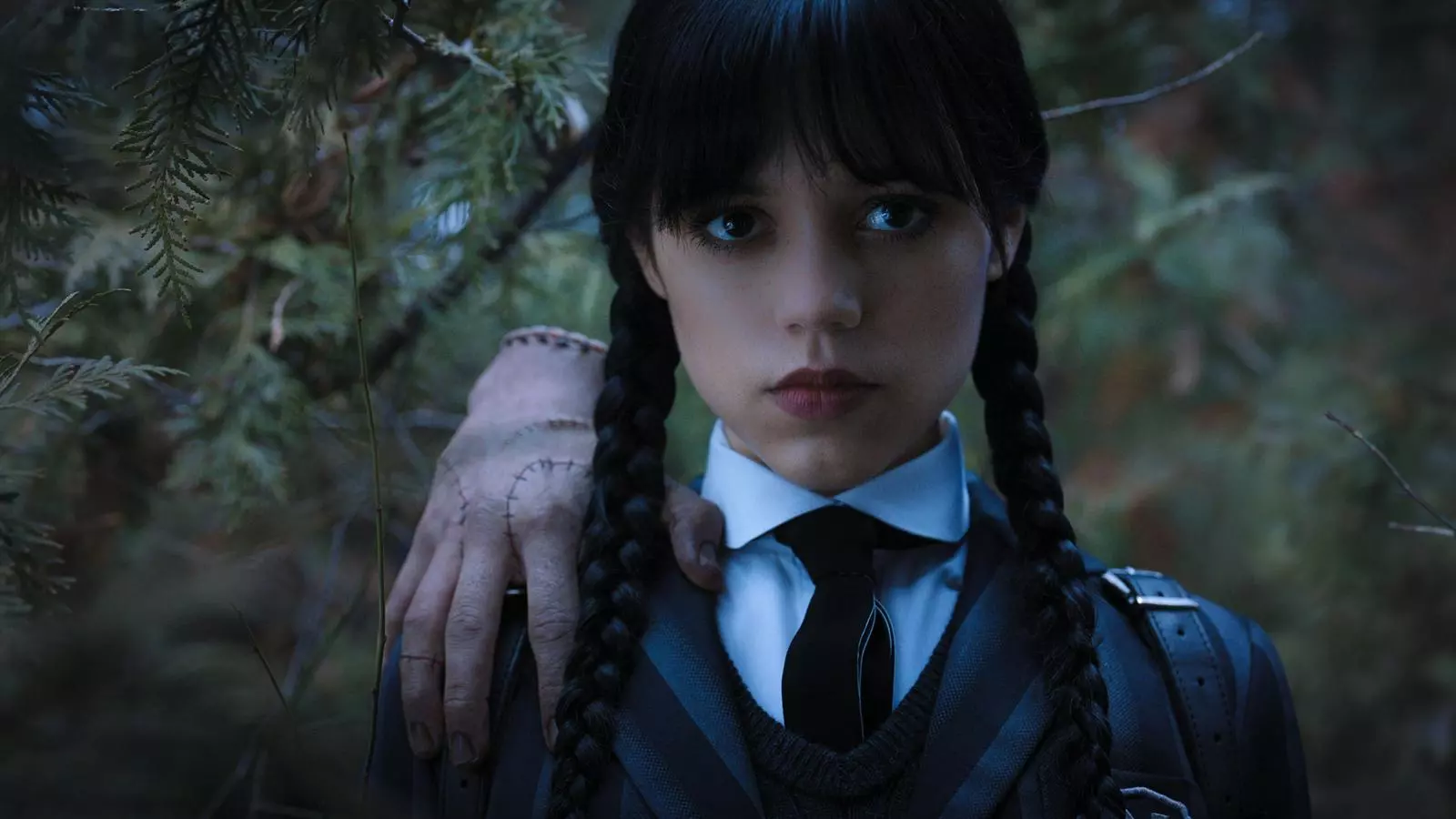 L'actriu Jenna Ortega és la Dimecres a la nova sèrie de Netflix.