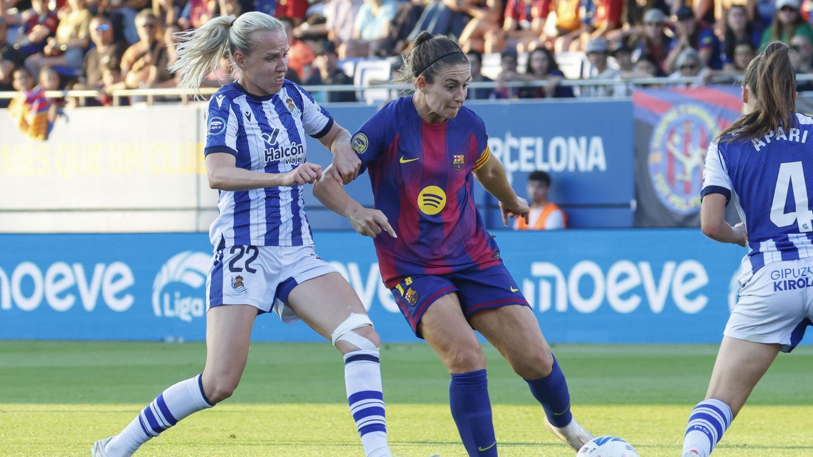 Alexia Putellas during her last match with Barça at the Johan Cruyff stadium
